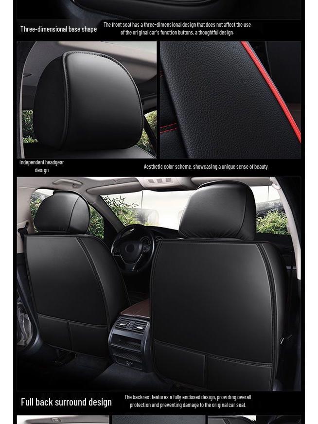 23 Full-Coverage Car Seat Cushions & All-Season Leather Seat Covers for Geely Emgrand EC7