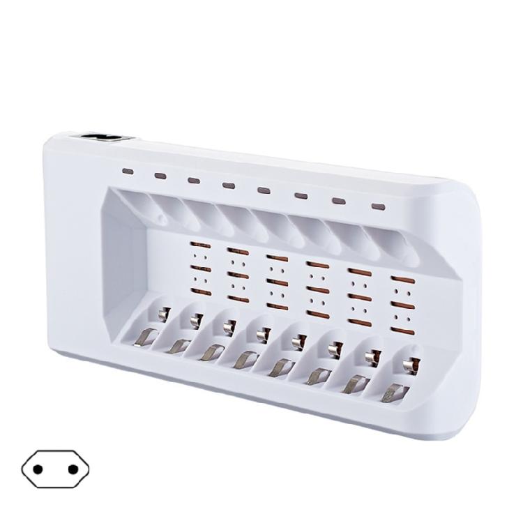 

8 Bay Battery Charging for AA AAAs Batteries, Equipped with Quick Charging USB Port for Gadgets