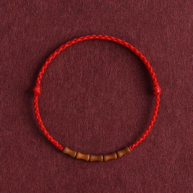 

Фестивальный браслет-анклет из натурального персикового дерева и бамбука на красной веревке с высоким подъемом для мужчин и женщин, год судьбы, безопасность и удача, посадочный ремешок для переноски Bamboo hand rope children s peace Red]