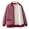 Frühlings- und Herbst-Warmmantel für ältere Menschen, Frühlingskleid für Oma und Samt-Wattierter Pullover, Wintermantel für kleine Mutter