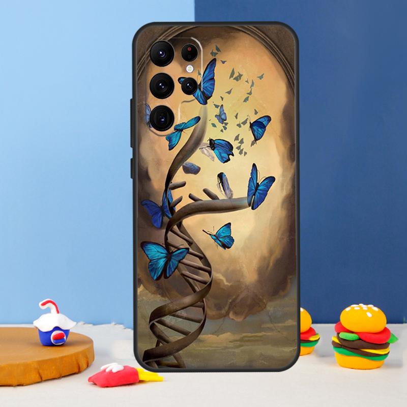 Science DNA Chemistry Phone Case For Samsung Galaxy S25 S24 Ultra S9 S10 S20 S22 S21 S23 Plus S24 FE Cover Coque
