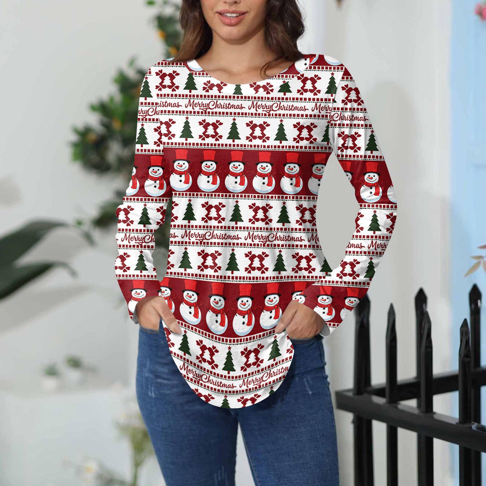 

Футболки женские осенние повседневные рубашки с длинным рукавом толстовка винтажный графический принт топ пуловер ко Дню святого Валентина XL белый