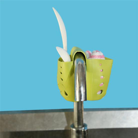 Saddle Type Kitchen Sinks Draining Shelves Hanging Basket Sponge Storage Racks