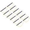 12PCS Tent Stakes Aluminum Alloy Three Edges Lightweight Tent Nail Ground Pegs with Pull Ropes for Backpacking Camping