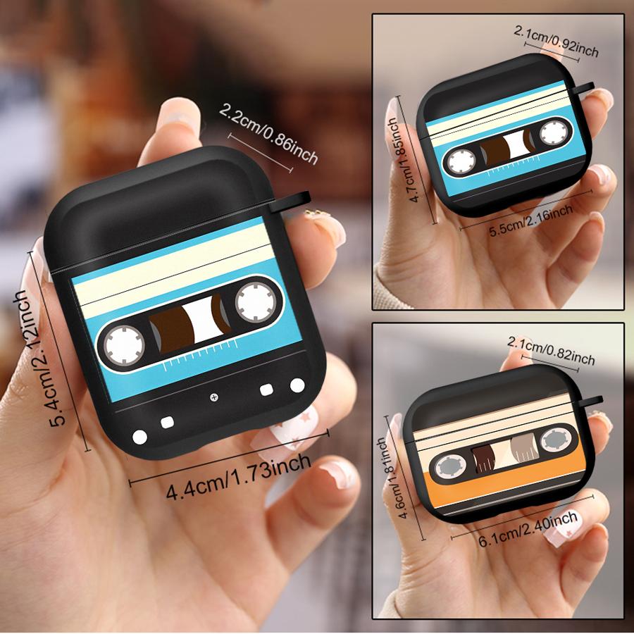 Creative Cassette Tape Earphone Cases Cover Case For Airpods Pro2 4 Pro3 1 2 3 Pro