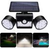 Outdoor Solar Light,with 30 Waterproof Dual Head LED Spotlights,360 Degree Rotation,with Motion Sensor