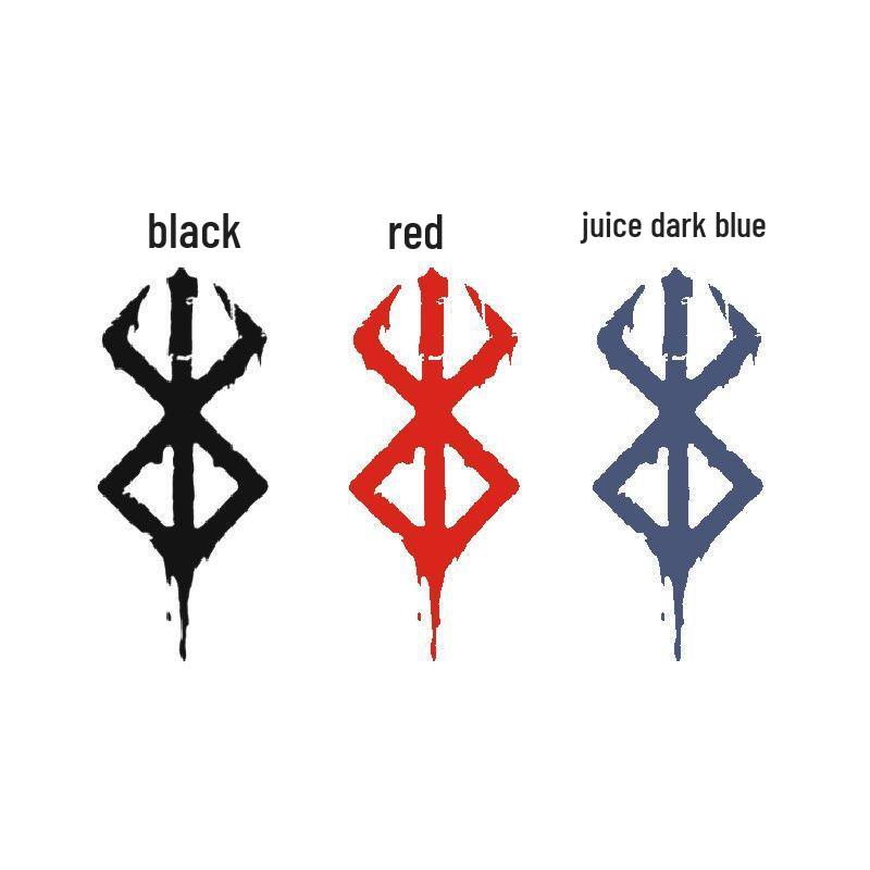 Berserk Sacrifice Tattoo Sticker: Cool, Waterproof Herbal Juice Design