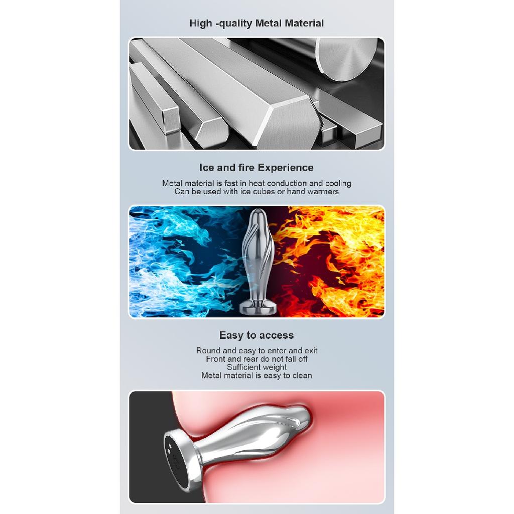 Bluetooth APP Anal Plug Vibrator Female Remote Control Clitoris Stimulator Metal Butt Plug Adult Supplies Sex Toys for Women