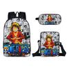 One Piece Anime-themed School Bag/backpack and Messenger Bag Set (three Pieces) 7514 KTB