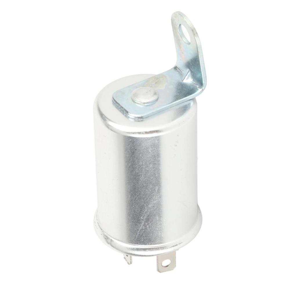 Akozon Auto Blinker Relais Einheit 3 Pin 502096 Wasserdichte Aluminiumlegierung Auto Relais für Fiat Jaguar Lotus Silber