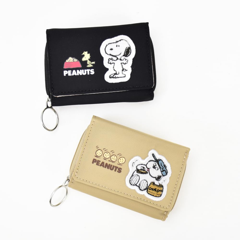 Snoopy Tri-fold Wallet with Bill and Coin Compartment, Exterior Divider, for Women, Commuting, School, Travel, Adults, Students, and Kids, Cute