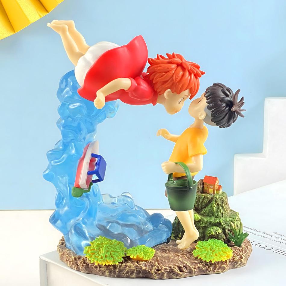 Anime Ponyo On the Cliff PVC GK Statue 15cm Action Figurine Model Doll Christmas Toy Gift for Kids New Year Gift In Stock