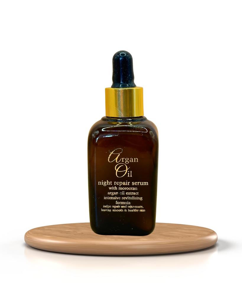 Xpel Argan Oil Night Repair Serum Intensive Revitalising Formula with Moroccan Argan Oil, Lecithin, Brightening, Dark Spots, Wrinkles, Fine Lines F