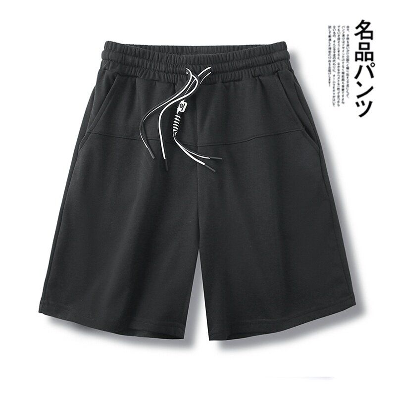 Men's Summer Trendy Brand Loose Casual Sports Shorts, Export Surplus for Europe and America, Made of Terry Cotton, Straight-Cut Five-Point Shorts