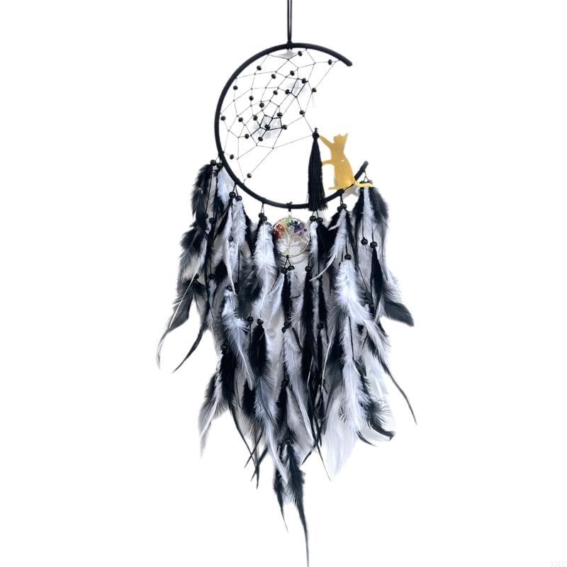 

Handcrafts Moon Dream Catchers Natural Beauty Pinna for Home Decors X3UC белый