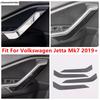 Car Inner Door Armrest Handle Panel Strip Cover Trim For Volkswagen Jetta Mk7  -  Stainless Steel Accessories Interior