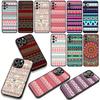 Aztec Tribal Tribe Colorful Flower Phone Cover Case for Apple iPhone 17 16 11 Pro XS Max XR 6 7 8 Plus + 16E SE Casing