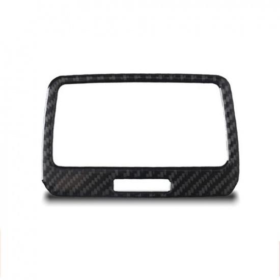Bright Carbon FIber Car Rear Row AC Outlet Vent Sticker For VW Golf 7 2014-