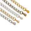 30SET Tail Chain Handmade Extension Chain with Lobster Clasp and Droplets Tone Extended Connector For DIY Jewelry Making