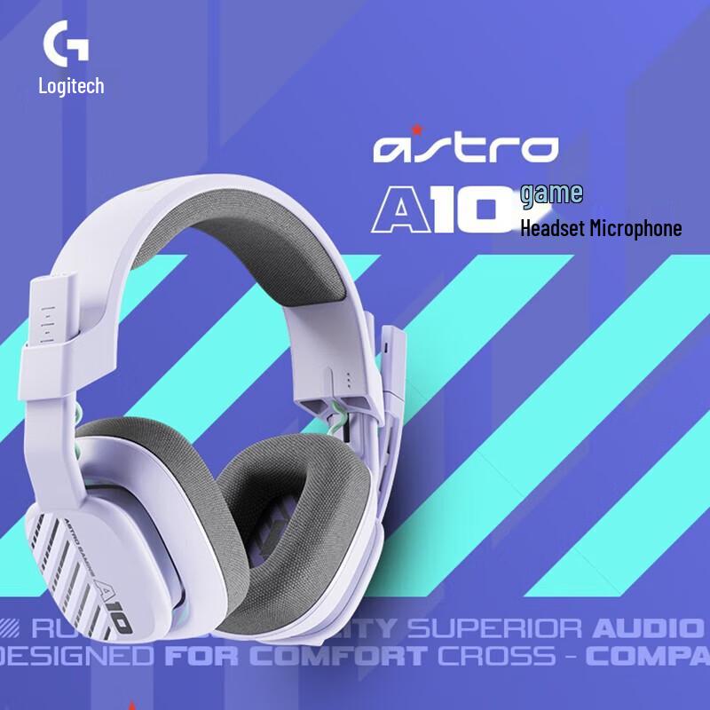 

Logitech Astro A10 Purple Upgraded Wired Gaming Headset