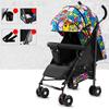 Portable Stroller Baby Sit Or Lie Down Folding Pushchair Adjustable Backrest
