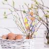 26pcs Artificial Easter Spray Vine with Pastel Easter Eggs and Berries- Decorative Spring Floral Stems-Easter Egg Twig Branches