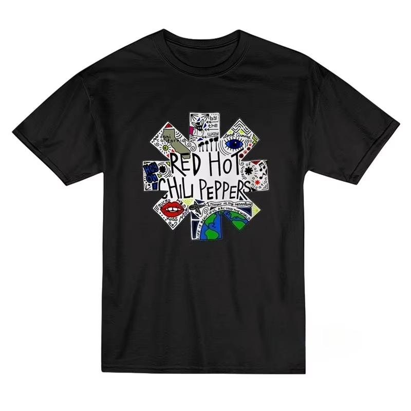 Red Hot Chili Peppers RHCP Band Shirt Unisex Cotton Y2k Popular Unisexs Clothing Womens Summer TShirt HighQuality Fans Gifts