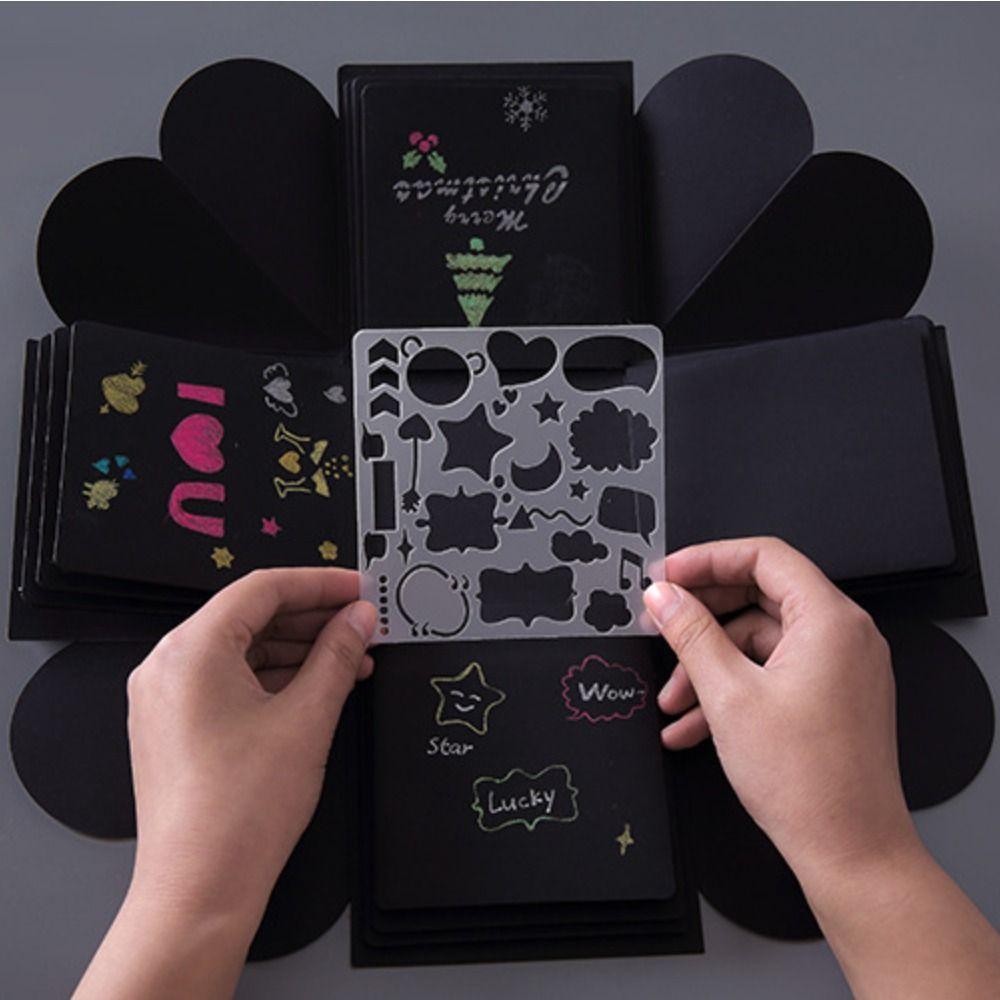 Decorative Hollowed Stencils Kit DIY Handcrafts Graffiti Templates  Embossing