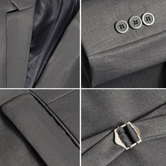 Men Suit Waistcoat V-neck Sleeveless Single Breasted Suit Vest with Pockets Solid Color Ergonomic Tailoring Waistcoat