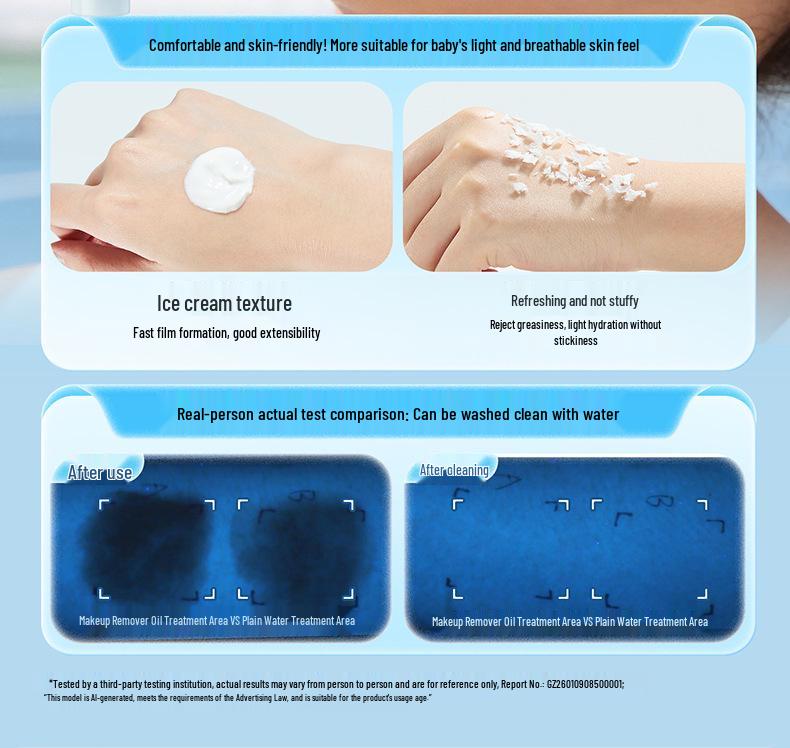 Runben Gentle UV Isolation Sunscreen Lotion for Babies, Infants, and Girls