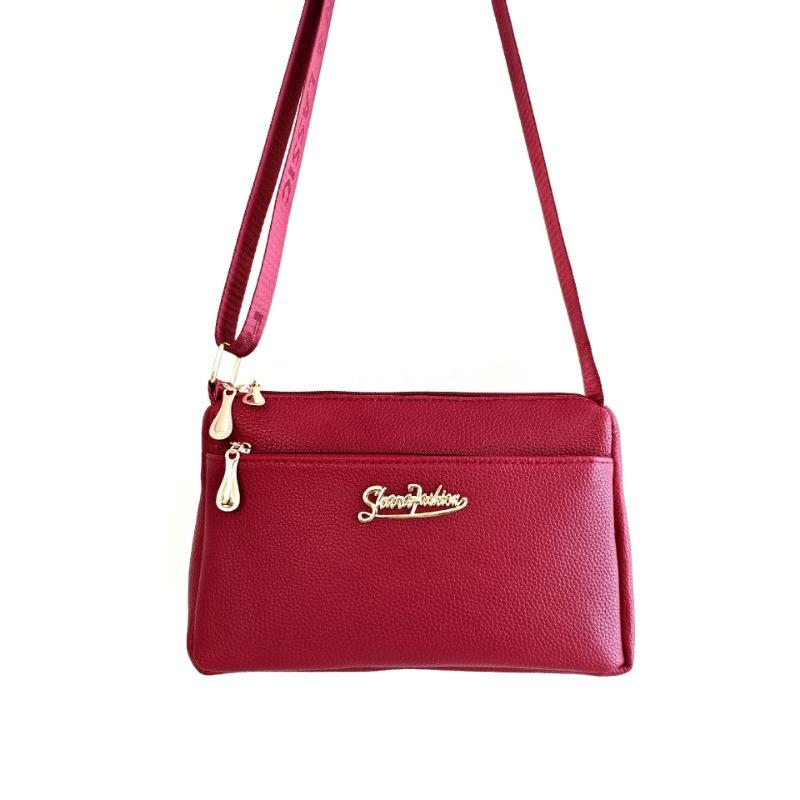 

New oblique span shoulder bag double-layer casual and fashionable middle-aged women s bag mother bag wide woven belt