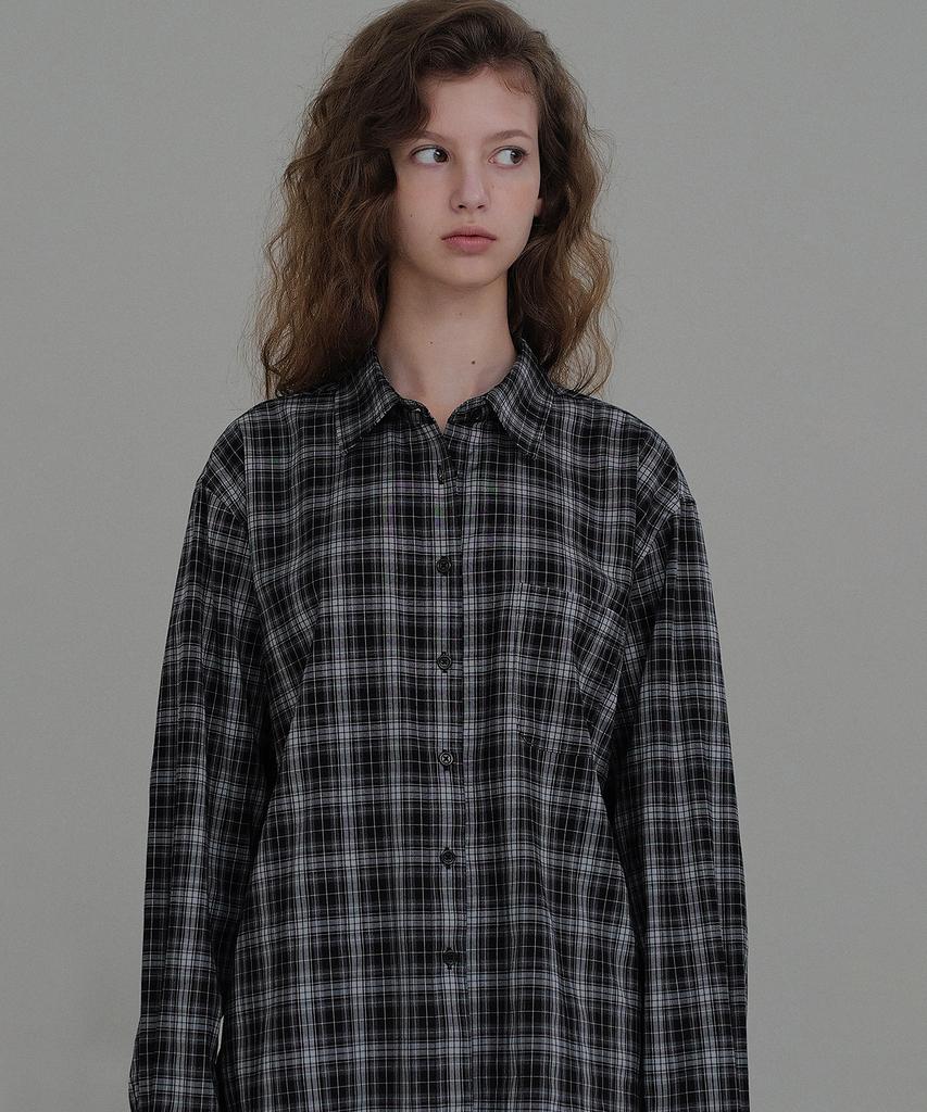 ANDNEEDS Robin Check Shirt (Black)