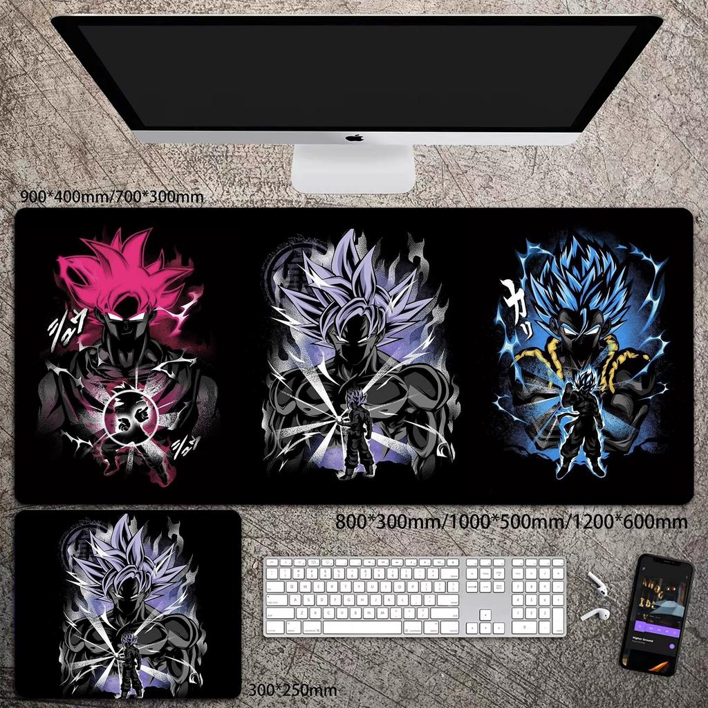Skórzana podkładka pod mysz do biura Wysoka rozdzielczość Drukowanie Dragon Ball Mata na biurko Uroczy Son Goku Zablokowana krawędź Duży Pogrubiony Mata na biurko komputerowe Podkładka do pisania Klawiatura