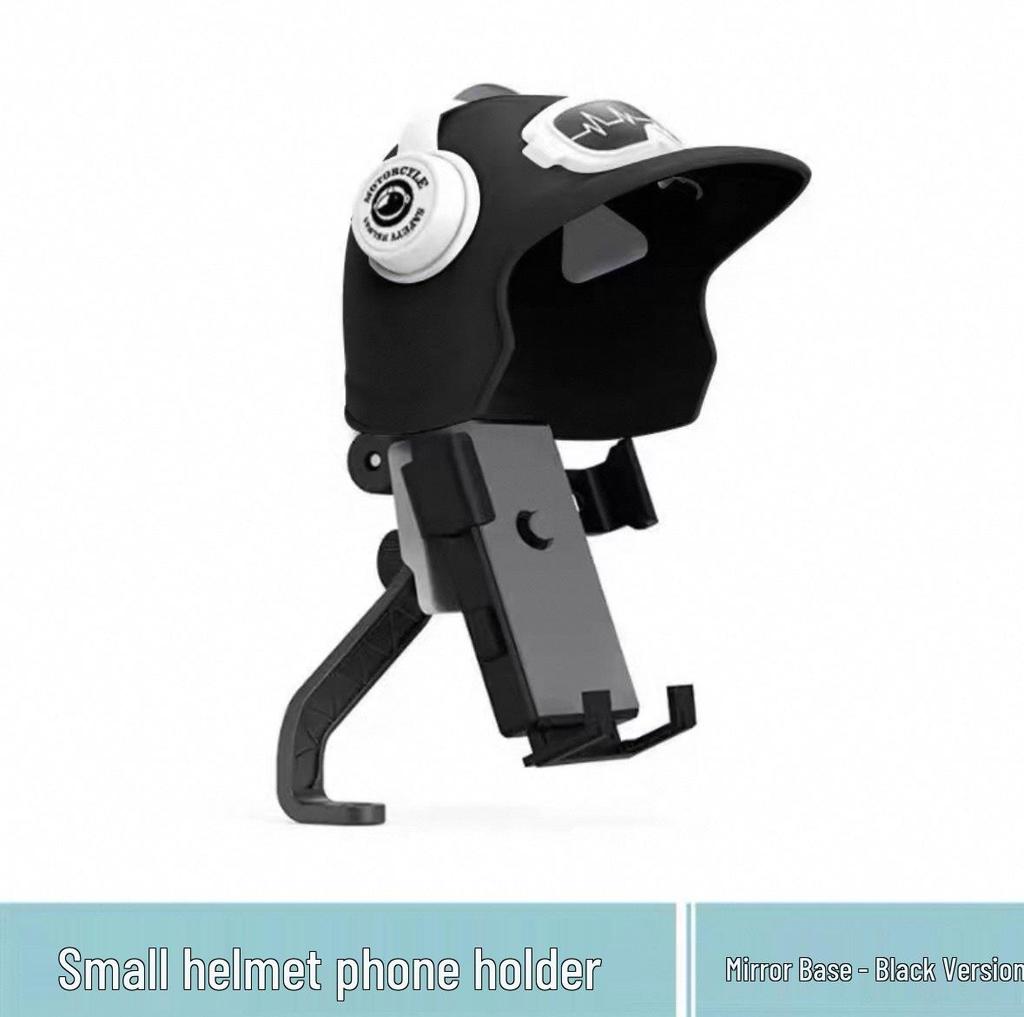 Compact Sunshade & Rain Protection Phone Holder for Helmets and Bikes