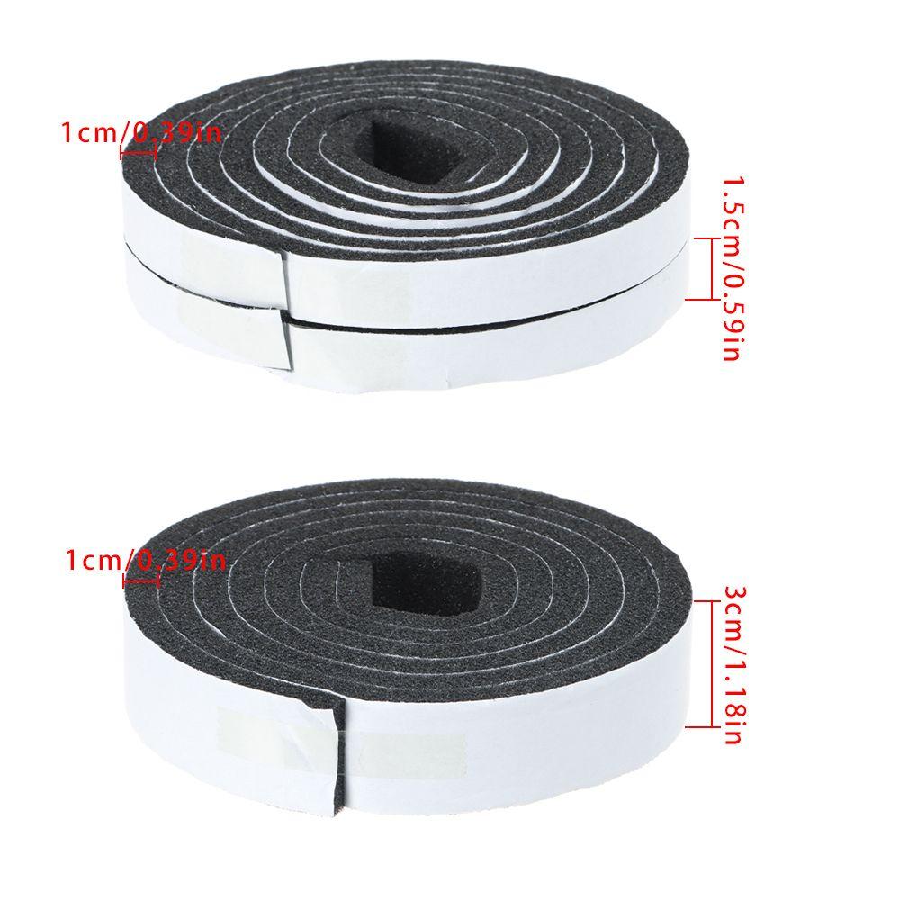 2M/Roll Self-Adhesive Foam Door Window Sealing Strip Soundproof Windproof Dustproof Foam Insulation Tape Practical Home Hardware