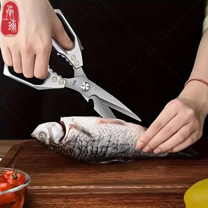 Kitchen Scissors Stainless Steel Sharp Kitchen Shears for Kitchen Meat Chicken Bone Scissors Fish Killing Kitchen Gadgets