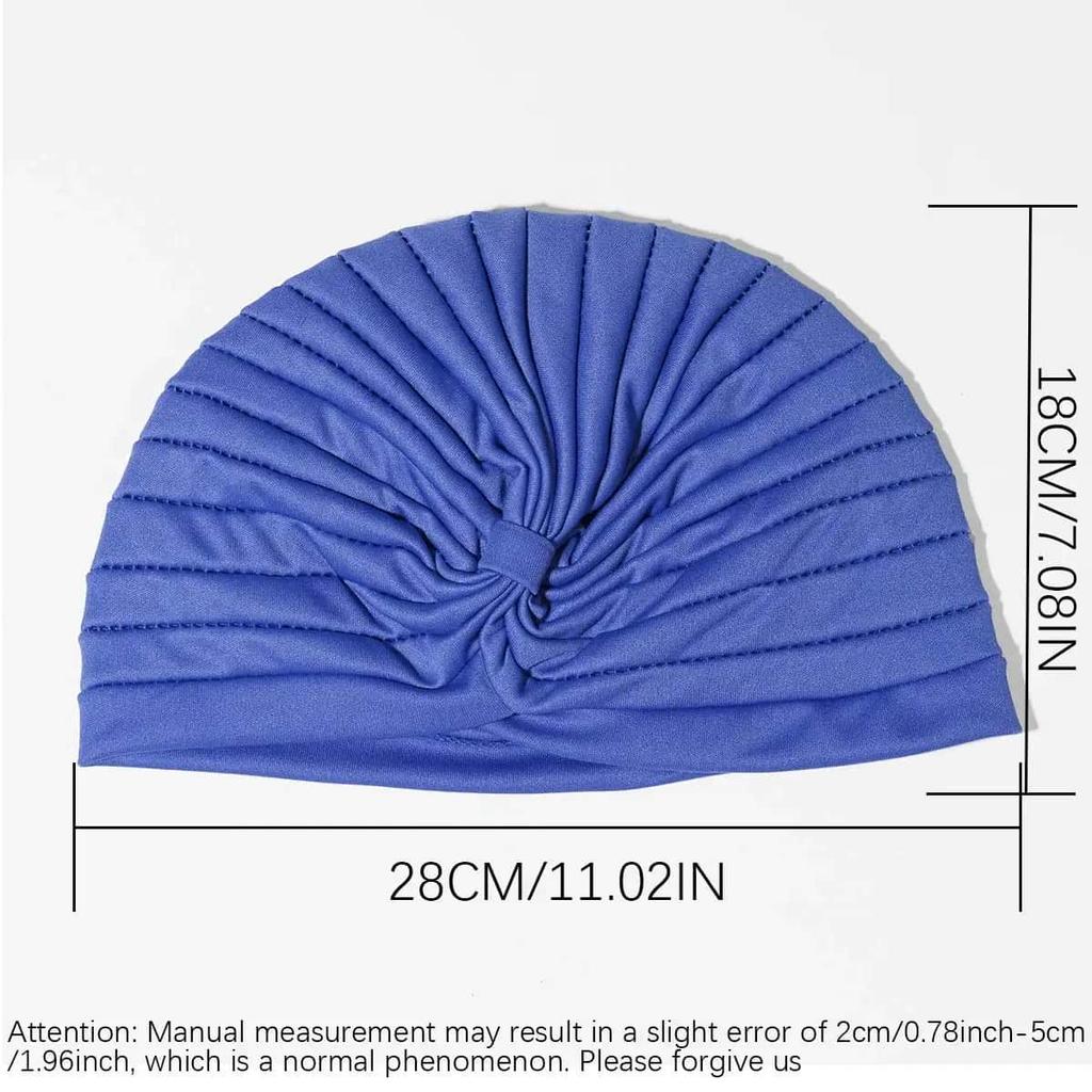 New Women Solid Color Hijab Turban Cancer Beanie Bonnet Inner Hijabs Cap Hair Loss Chemo Hat Elastic Head Cap Muslim Indian Hat
