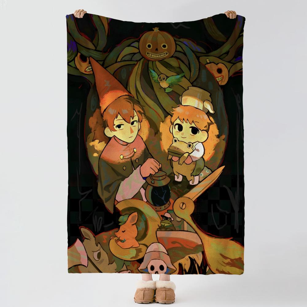 Animation O-Over The Garden Wall-l Throw Thick Comfort Flannel Quilt, Multi-scene Use Indoor Outdoor Daily Nap
