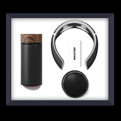 Smart Thermos, Neck Massager & Speaker Business Gift Set CN Plug (adapter Included)