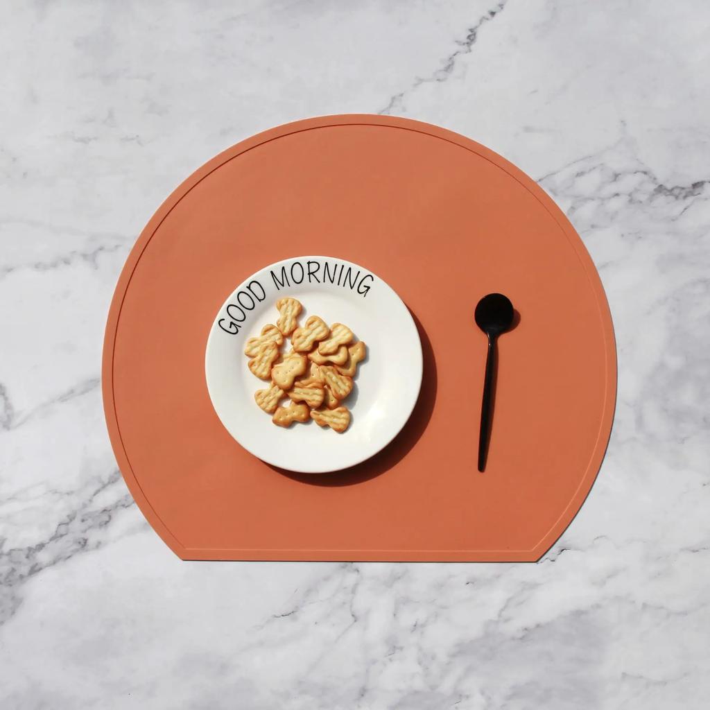 Tableware Silicone Placemat Waterproof Washable Heat Insulation Bowl Coaster Table Mat for Dining Table Kitchen Accessories