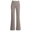 Houndstooth Slim Fit Women's Pants Slightly Flared Spring New High-waisted Slim Casual Mother Flared Trousers