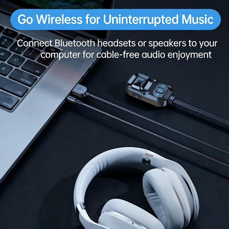 Bluetooth 5.1 Receiver For Car, 2-in-1 RX/TX Noise Cancelling Bluetooth 3.5mm AUX Adapte Support Siri For Car Stereo/Home Stereo