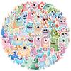 50 Cute Big-Eyed Animal Stickers - Waterproof, Decorative for Water Bottles & Phones