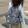 Schoolbag Japanese large-capacity versatile plaid backpack 1011 new women's simple nylon mountaineering bag schoolbag casual backpack