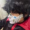 Painted Beauty Mask Masquerade Mask Party Mask Aesthetic Mask Mechanical Half Face Mask for Halloween Christmas Cosplay