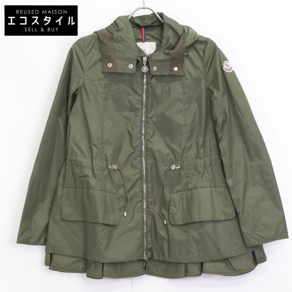 MONCLER 2015 Green Limberton Nylon Hooded Parka Spring Coat coat OO Green systemUsed