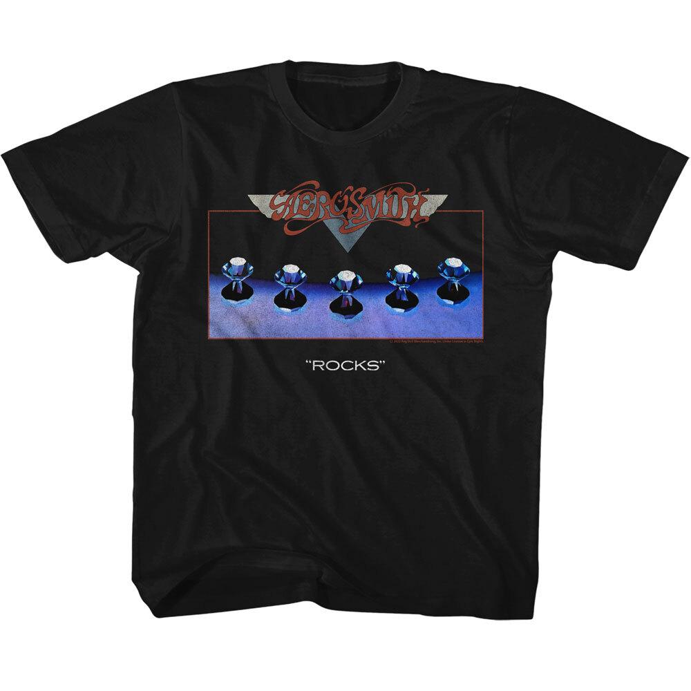 Aerosmith Rocks Album Cover 1976 Youth T Shirt Rock Band Music XXL