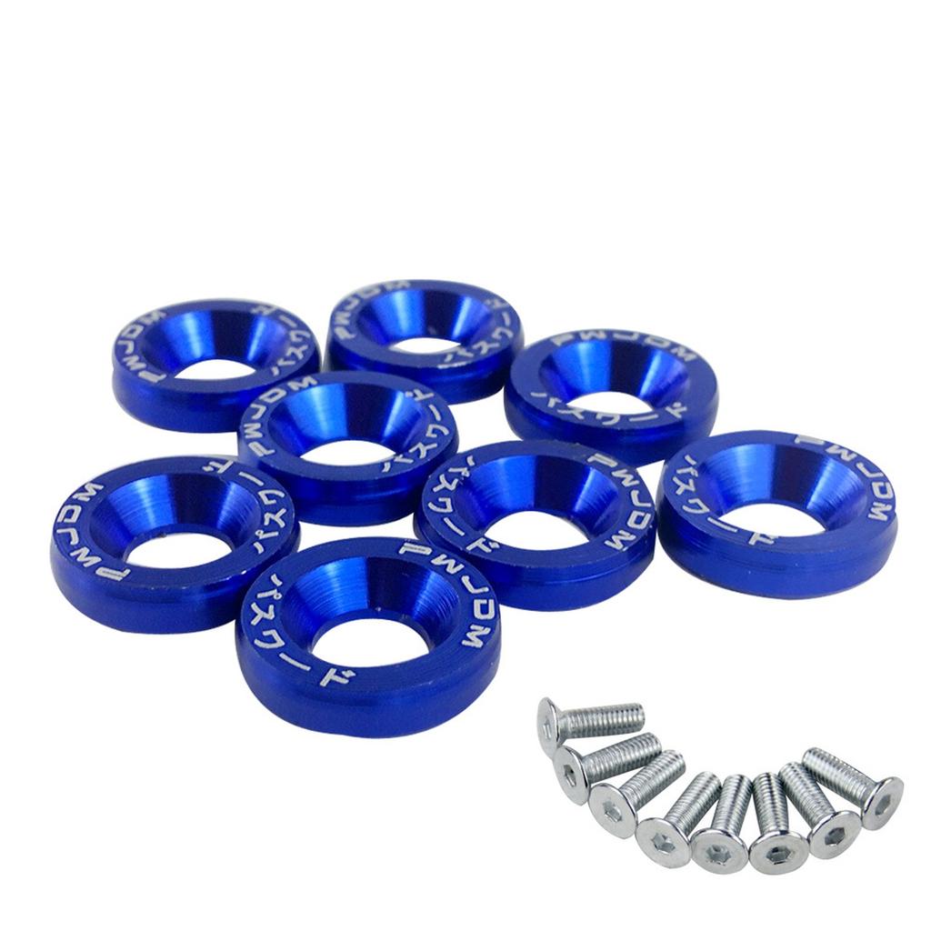 10 PZ Bulloni Universali M6 per Auto Adesivi JDM Rondella di Pressione Password Bulloni Targa Accessori per Modifica Car Styling