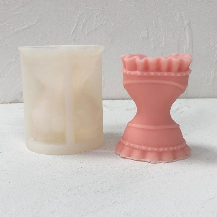Corsets Candle Silicone Mould Wedding Dress Resin Molds DIY Vases Baking Molds