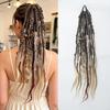 24 Inch Synthetic Handmade Braided Ponytail for Women Mixed Braid Patterns Easy Install Versatile Look Daily Party Cosplay